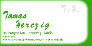tamas herczig business card